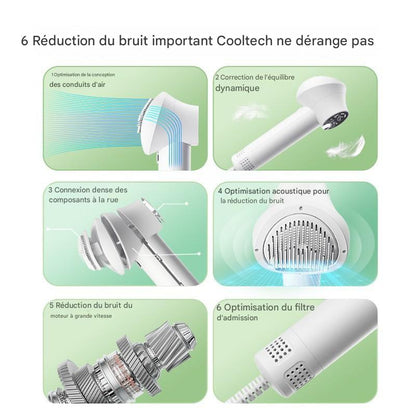 Sèche-Cheveux Intelligent 2 en 1 avec Brosse Intégrée pour Chiens & Chats