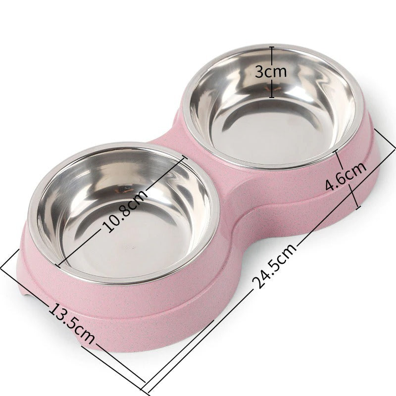 Double Gamelle Inox pour Chien & Chat – Eau & Nourriture en 1