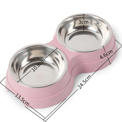 Double Gamelle Inox pour Chien & Chat – Eau & Nourriture en 1