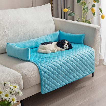 Canapé-Lit pour Chien & Chat – Coussin Douillet & Protecteur de Meubles