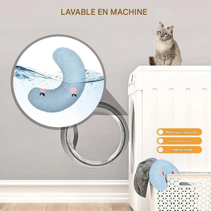 Petit Oreiller U-Shaped pour Chats et Chiens – Coussin de Sommeil Doux et Protecteur