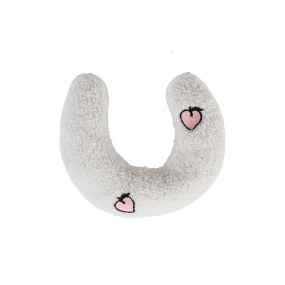 Petit Oreiller U-Shaped pour Chats et Chiens – Coussin de Sommeil Doux et Protecteur
