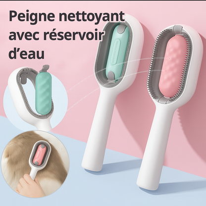 Brosse 4-en-1 pour Chat & Chien – Brosse avec Réservoir d’Eau & Peigne Anti-Poils