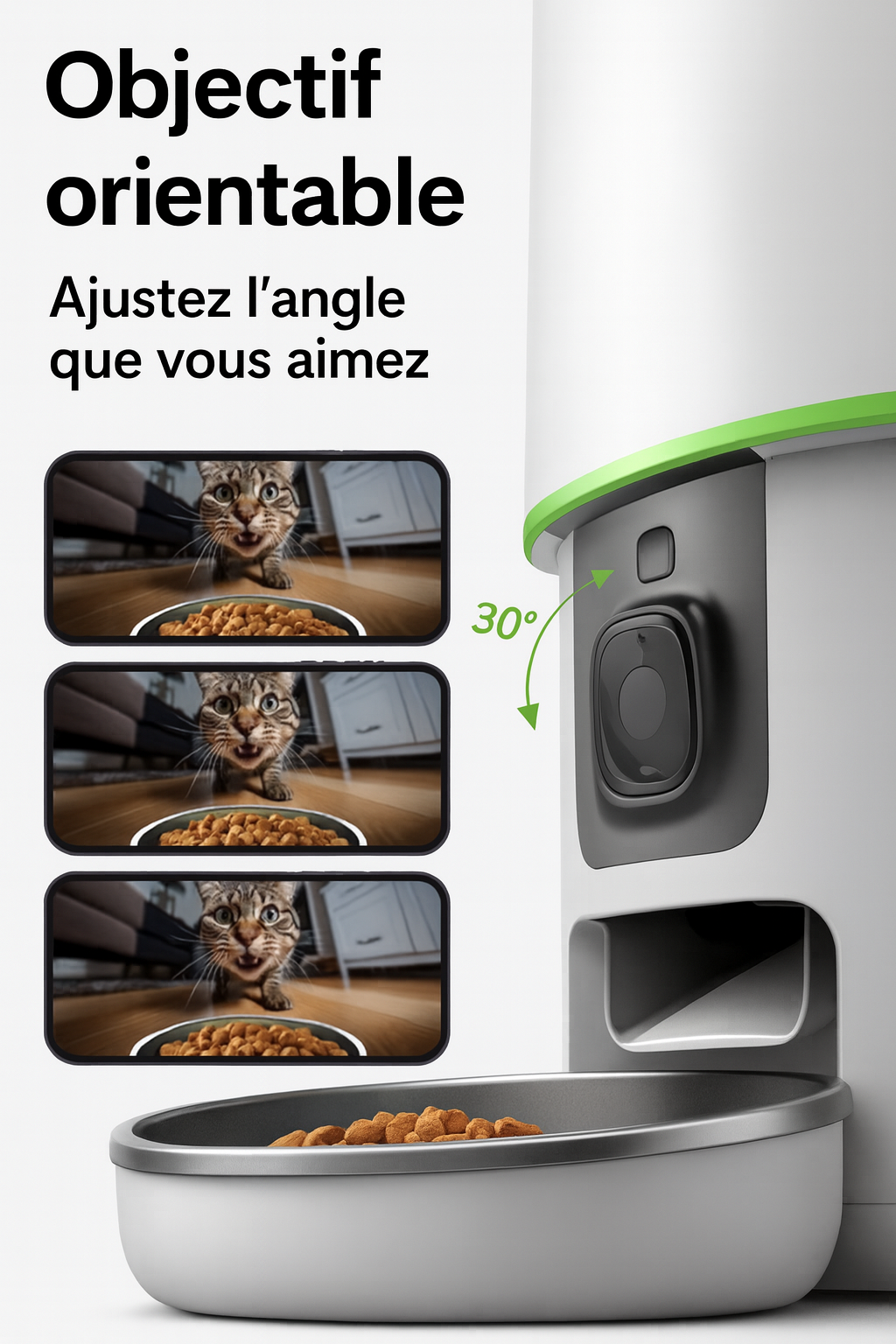 Distributeur Automatique Intelligent pour Animaux – Contrôle à Distance avec Caméra