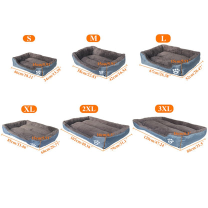 Lit Douillet en Forme de Patte – S à 3XL – 9 Couleurs