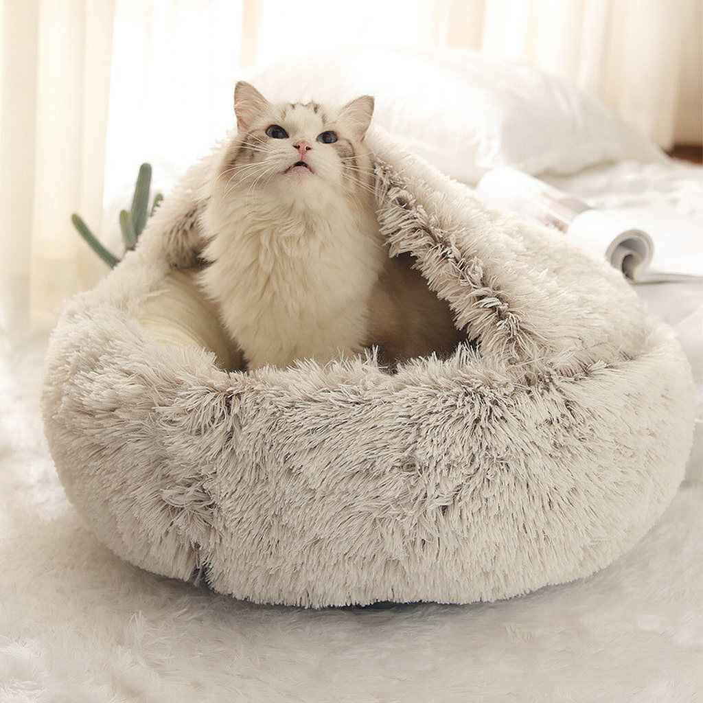 Panier Cozy Cocoon pour Chiens & Chats – Le Nid Apaisant & Douillet