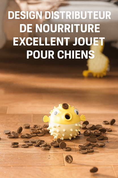 Jouet à Mâcher Poisson pour Chien – Squeaky Résistant & Nettoyant Dents