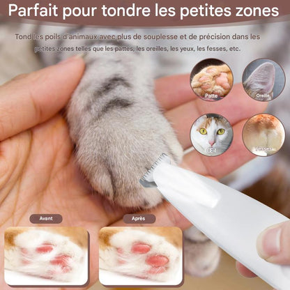 Tondeuse à Pattes pour Chiens & Chats avec Lumière LED – Étanche & Rechargeable