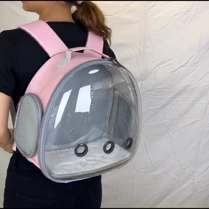 Sac à Dos Transparent pour Petits Animaux – Transport Hamsters, Cochons d’Inde, Lapins, Furets
