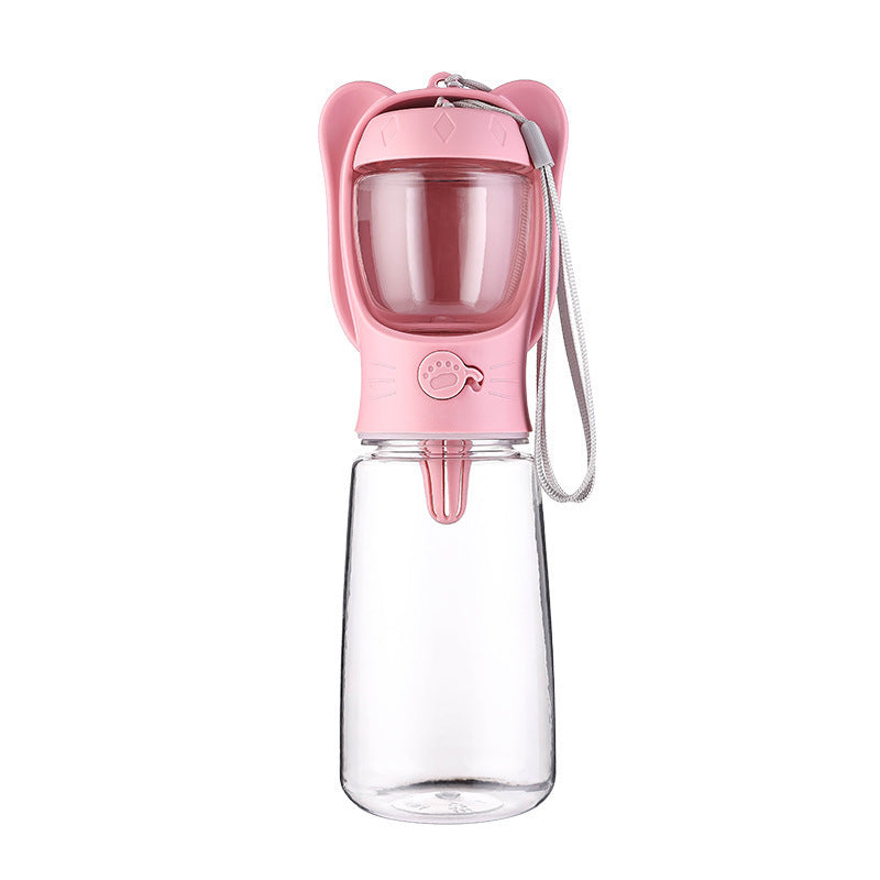 Gourde 2-en-1 pour Chien – Distributeur d’Eau & Nourriture Étanche Portable