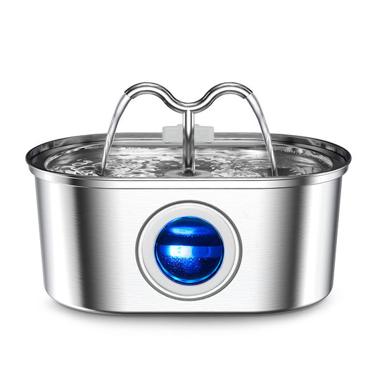 Fontaine à Eau Inox pour Chats & Chiens – Pureté, Hygiène & Hydratation Assurée