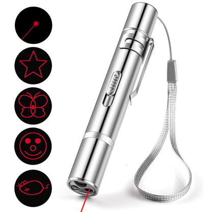 Laser Pointer Rechargeable pour Chats & Chiens – Jouet Interactif 5 Modes USB