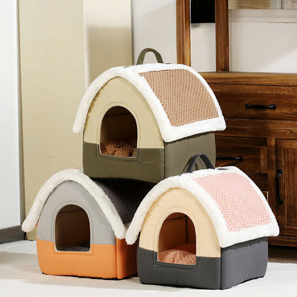 Maison Pliable d’Hiver pour Chiens & Chats – Nid Chaud et Pratique
