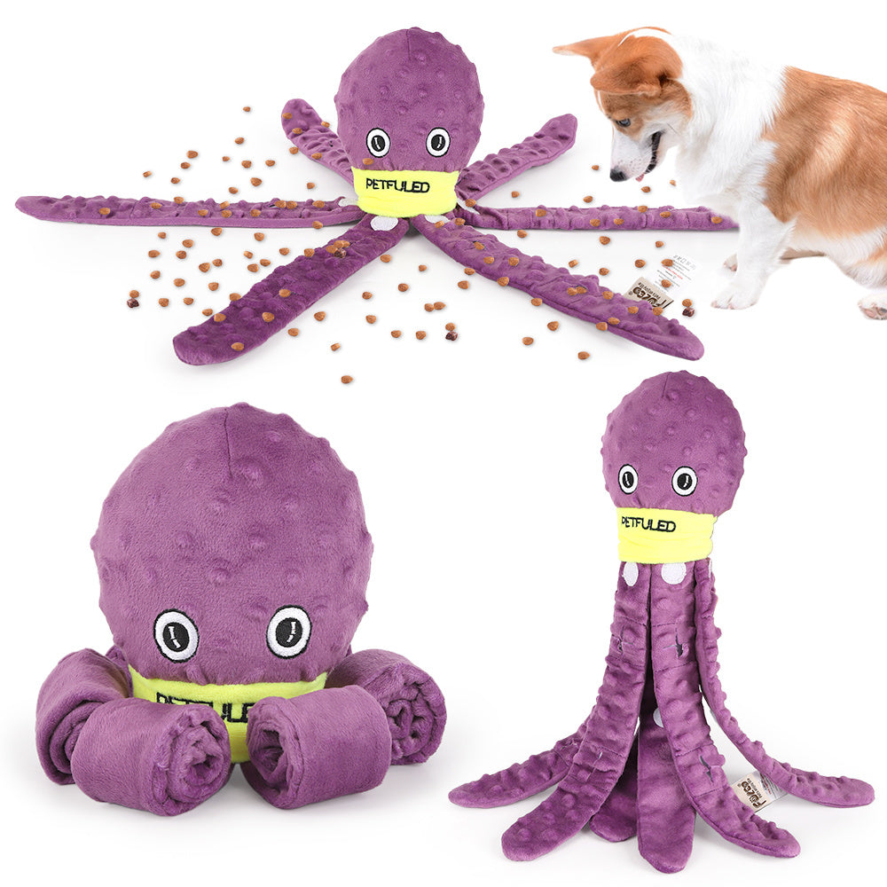 Jouet Snuffle Poulpe pour Chien – Puzzle Interactif & Distributeur de Friandises