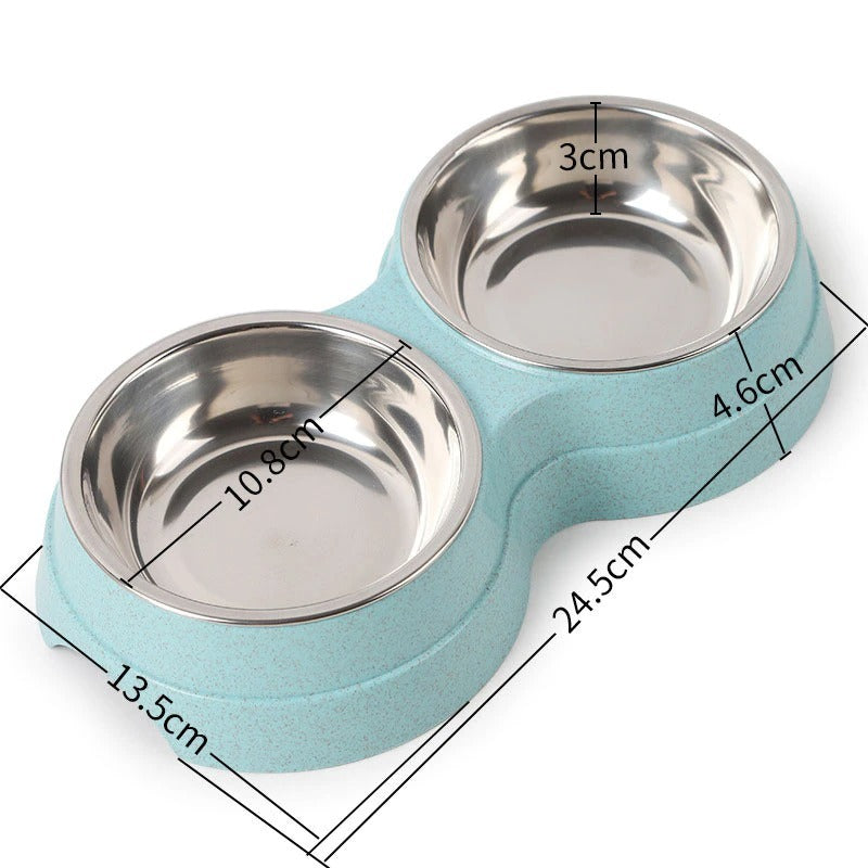 Double Gamelle Inox pour Chien & Chat – Eau & Nourriture en 1
