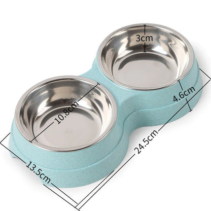 Double Gamelle Inox pour Chien & Chat – Eau & Nourriture en 1