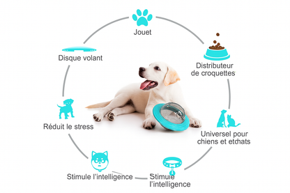 Balle Distributrice de Friandises pour Chien – Jouet Interactif & Antistress