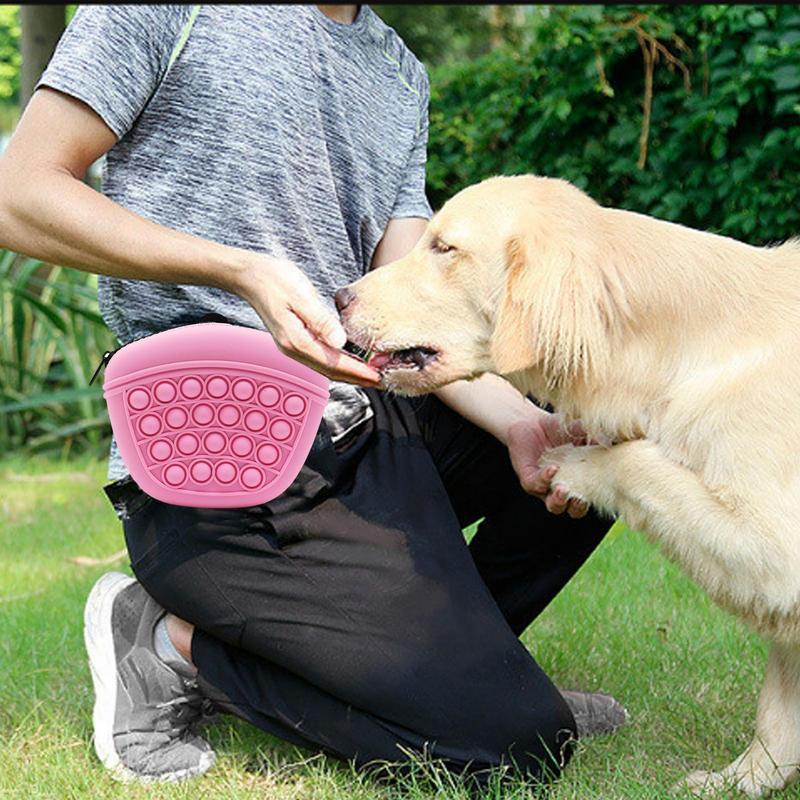 Sac de Friandises en Silicone pour Chien – Pochette de Dressage Portable & Lavable