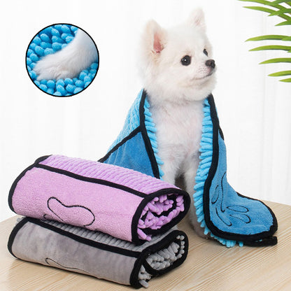 Serviette Super Absorbante pour Chiens & Chats – Microfibre à Séchage Rapide