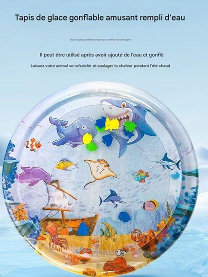 Tapis Rafraîchissant d’Été pour Chiens & Chats – Lit à Eau Fraîche Anti-Chaleur