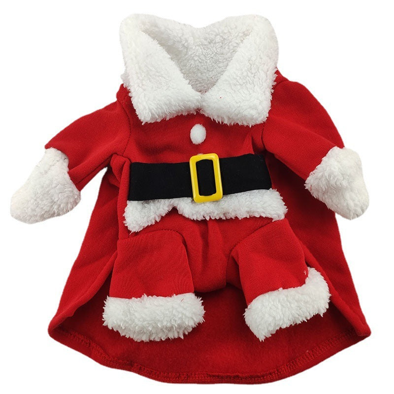 Costume de Noël pour Petit Chien – Tenue Festive avec Chapeau