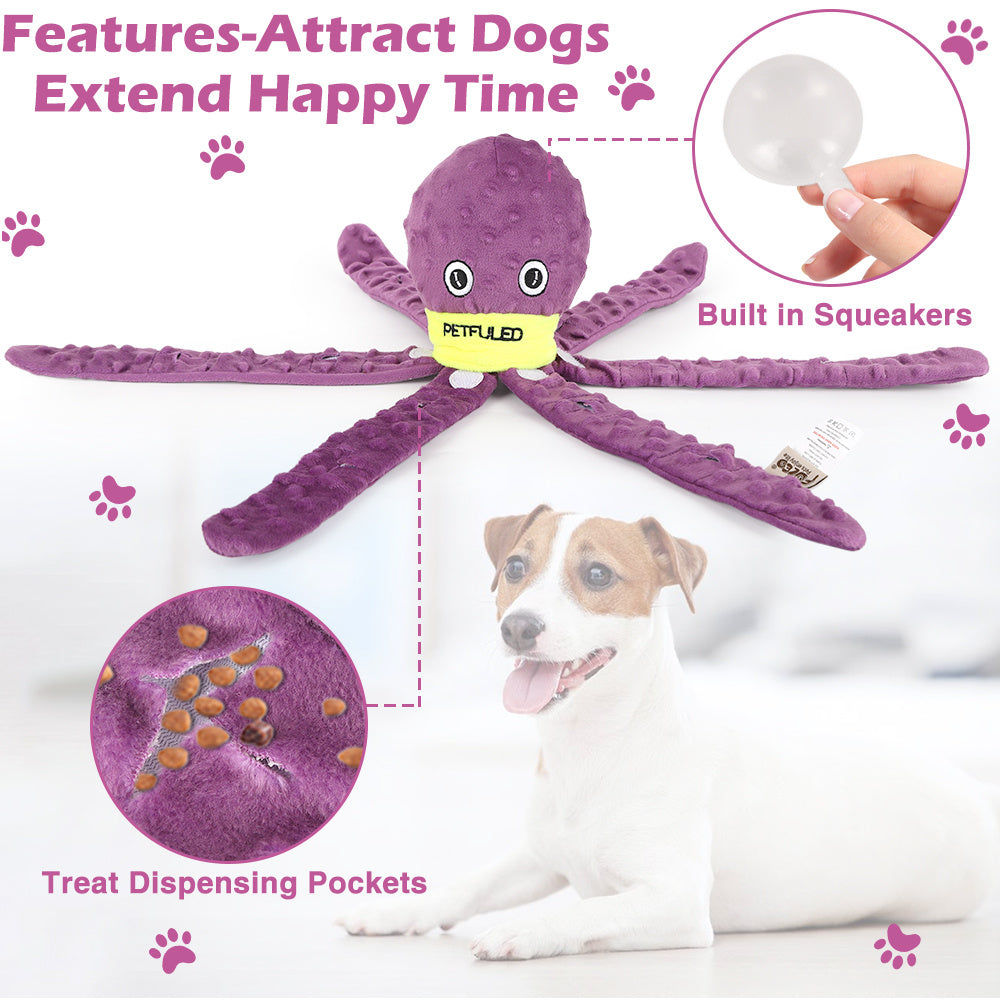 Jouet Snuffle Poulpe pour Chien – Puzzle Interactif & Distributeur de Friandises