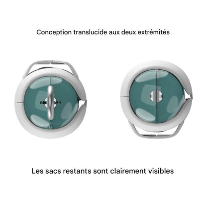 Distributeur de Sacs à Crottes pour Chien – Capsule Spatiale avec Attache à Laisse