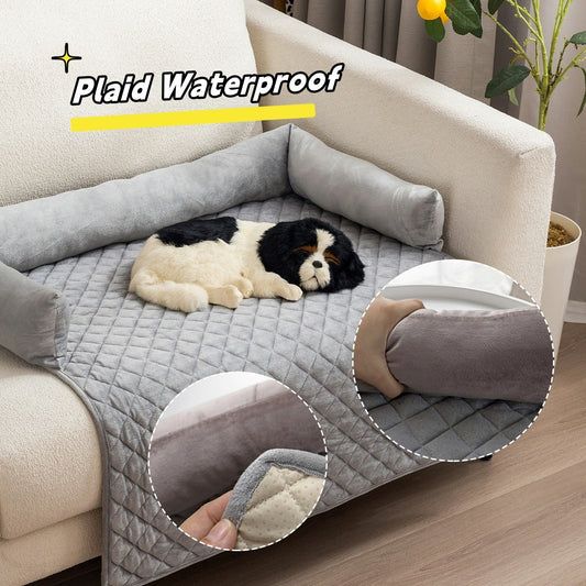 Canapé-Lit pour Chien & Chat – Coussin Douillet & Protecteur de Meubles