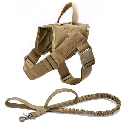 Military Tactical Dog Harness Patrol K9 Working Pet-13